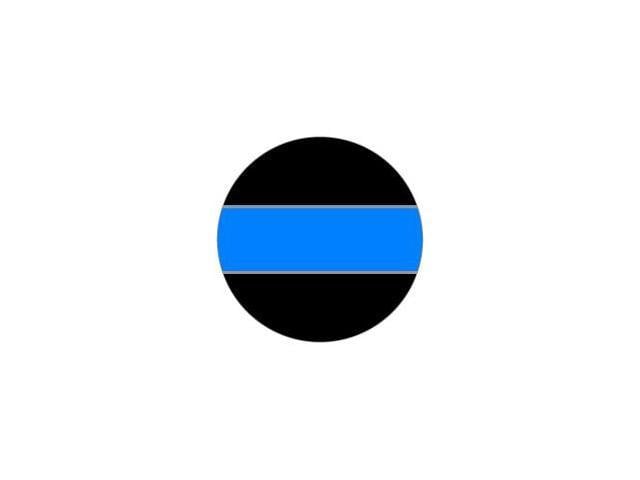 Thin Blue Circle Logo - Thin Blue Line Circle Sticker - 4