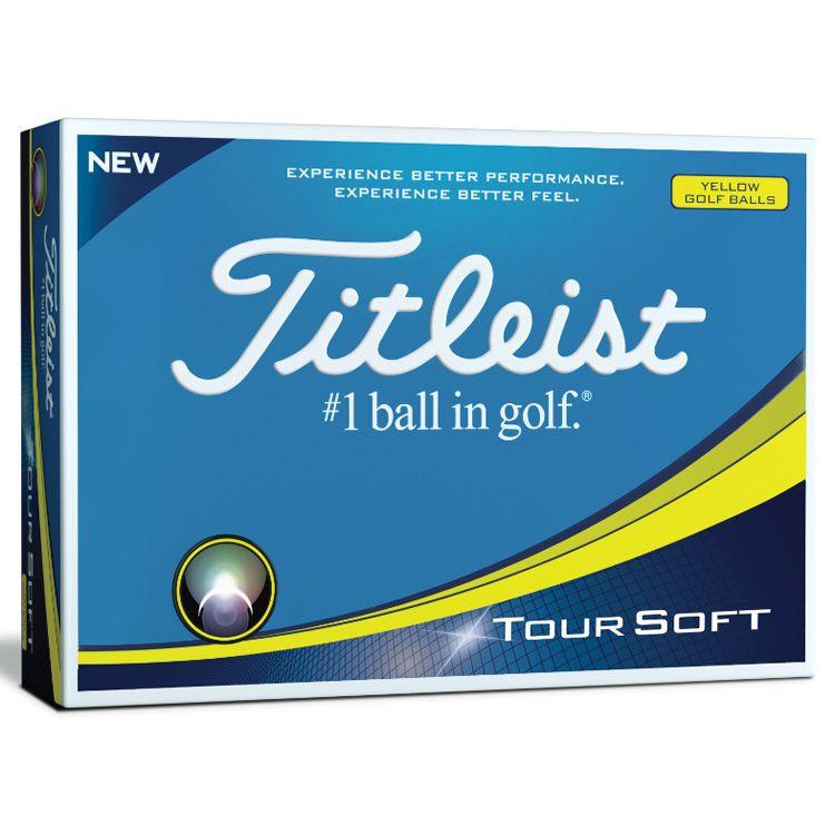 Yellow Ball Logo - Titleist Tour Soft Balls Personalised Logo Golf Balls Yellow