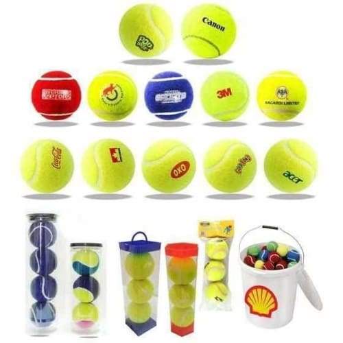 Yellow Ball Logo - Custom Designed Promotional Printed Tennis Balls logo!