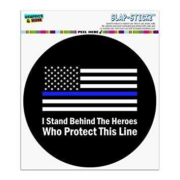 Thin Blue Circle Logo - Graphics and More I Stand Behind The Heroes Who Protect