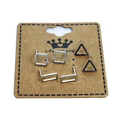 Square in Rectangle Triangle Clothing Logo - Amazon.com: A Pack of 3 Pairs of Unisex Punk Style Triangle, Square ...