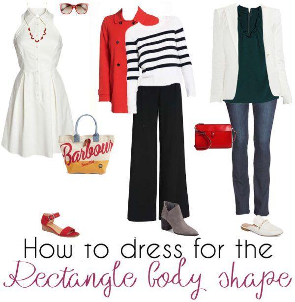 Square in Rectangle Triangle Clothing Logo - How to dress the rectangle body shape – dressing for your body type