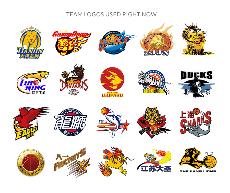 Made Up Basketball Team Logo - Redesign Of CBA Team Logos on Behance