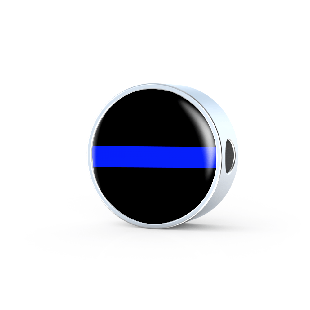 Thin Blue Circle Logo - Thin Blue Line Charm - Circle – PrintedKicks