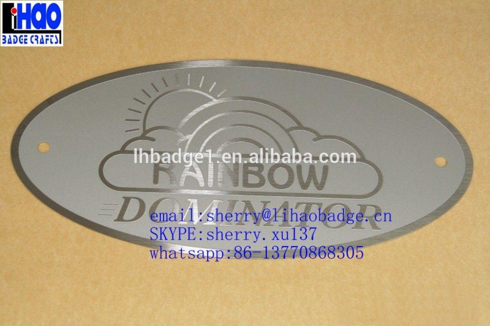 Oval Shaped Logo - Laser Etching Metal Stainless Steel Nameplate,Oval Shaped Aluminum ...