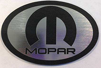 Oval Shaped Logo - 24Designs Compatible Oval Shaped Stick on Emblem Mopar