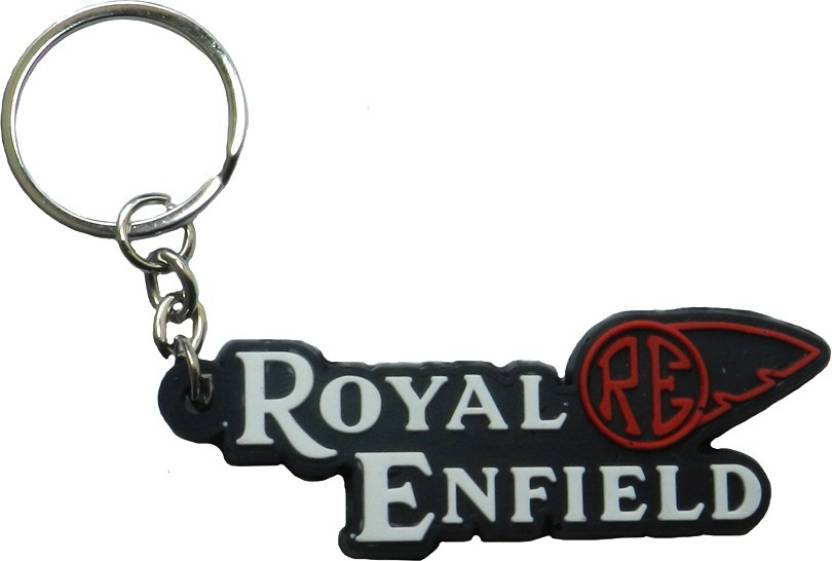 Re Logo - Techpro Singlesided Royal Enfield RE Logo Key Chain Techpro