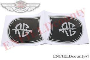 Re Logo - new fuel tank re logo sticker set silver black royal enfield universal fit