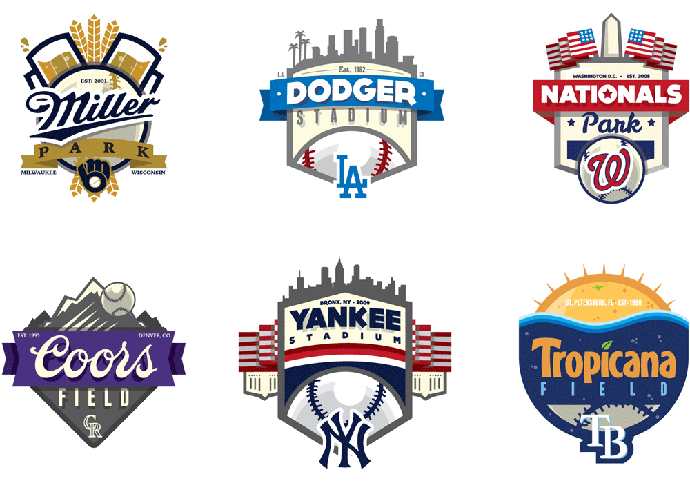 Baseball Field Logo - Brand New: MLB Ballparks Unified