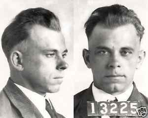Famous Gangster Logo - John Dillinger Famous Gangster Arrested Mugshot 11 x 14 Photo ...