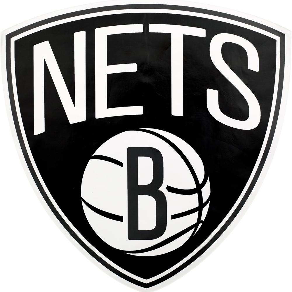 Nets Logo - Brooklyn Nets Team Logo Mini Decal