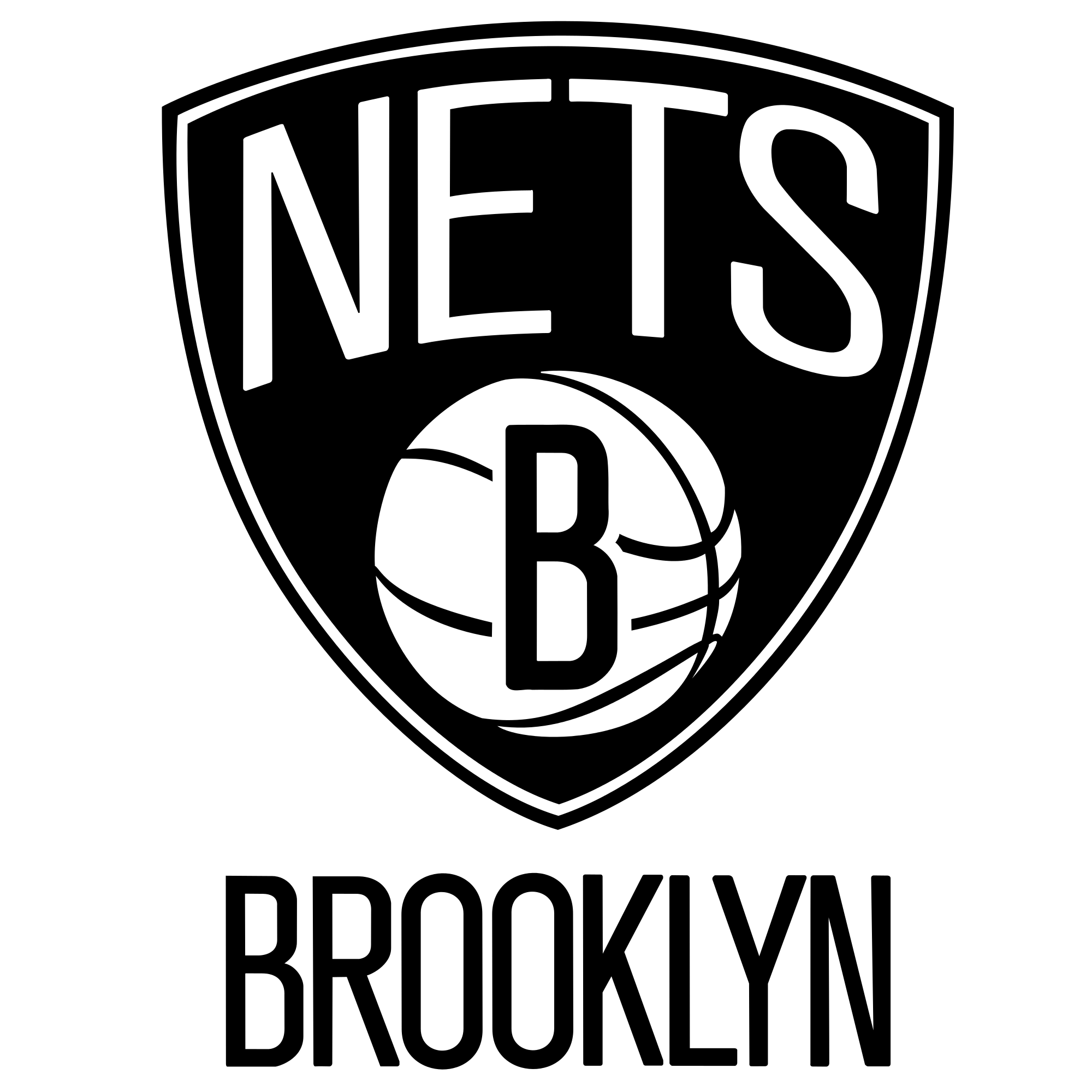 Nets Logo - Brooklyn Nets Logo transparent PNG - StickPNG