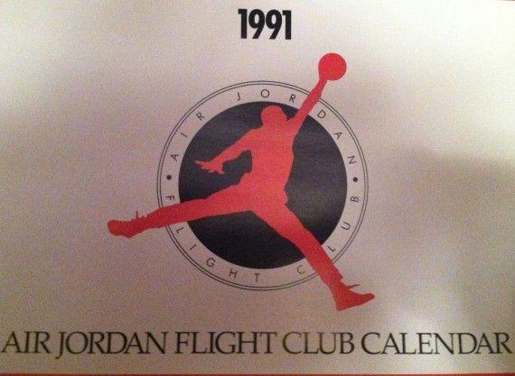 Air Jordan Flight Club Logo - Vintage Gear: Air Jordan Flight Club 1991 Calender Jordans