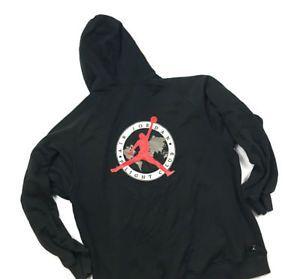 Air Jordan Flight Club Logo - Nike Michael Air Jordan Flight Club Black Zip Hoodie Sweatshirt with ...