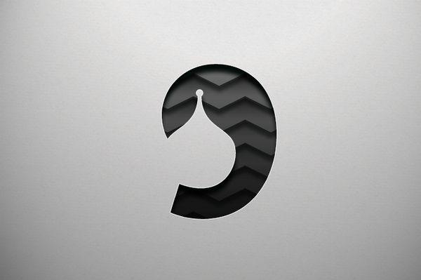 Looks Like a Comma Logo - Nine by Maksim Arbuzov, via Behance /gallery