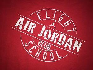 Air Jordan Flight Club Logo - NIKE AIR JORDAN Flight Club School Tee Shirt Size X-Large VG Cond ...