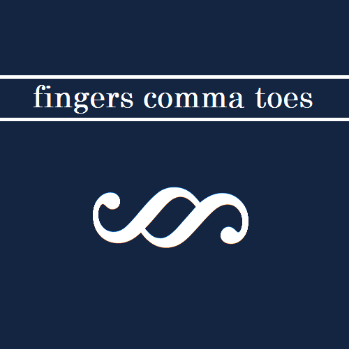 Looks Like a Comma Logo - fingers comma toes