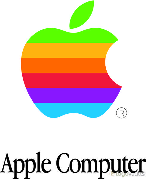 Apple Old Logo - Apple Computer (old) Logo (EPS Vector Logo) - LogoVaults.com