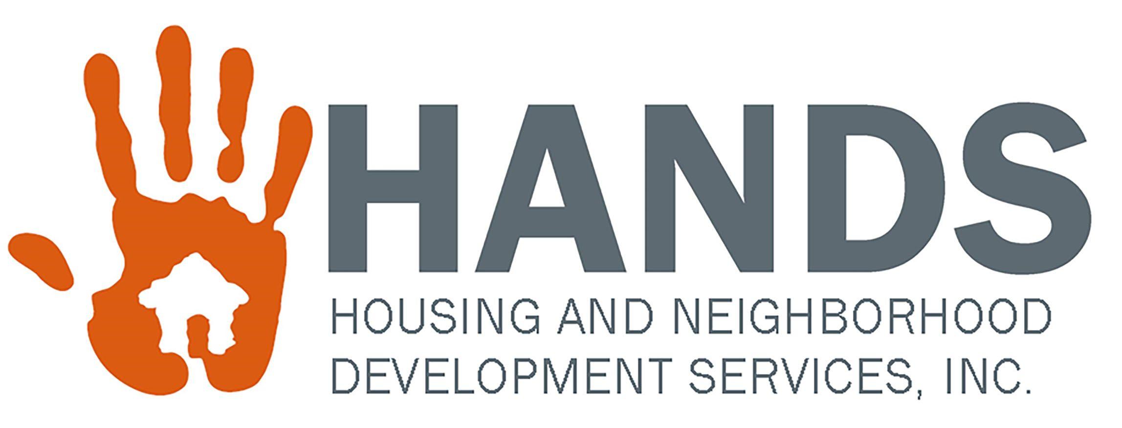 Orange Hands Logo - HANDS. Building Blocks of Community