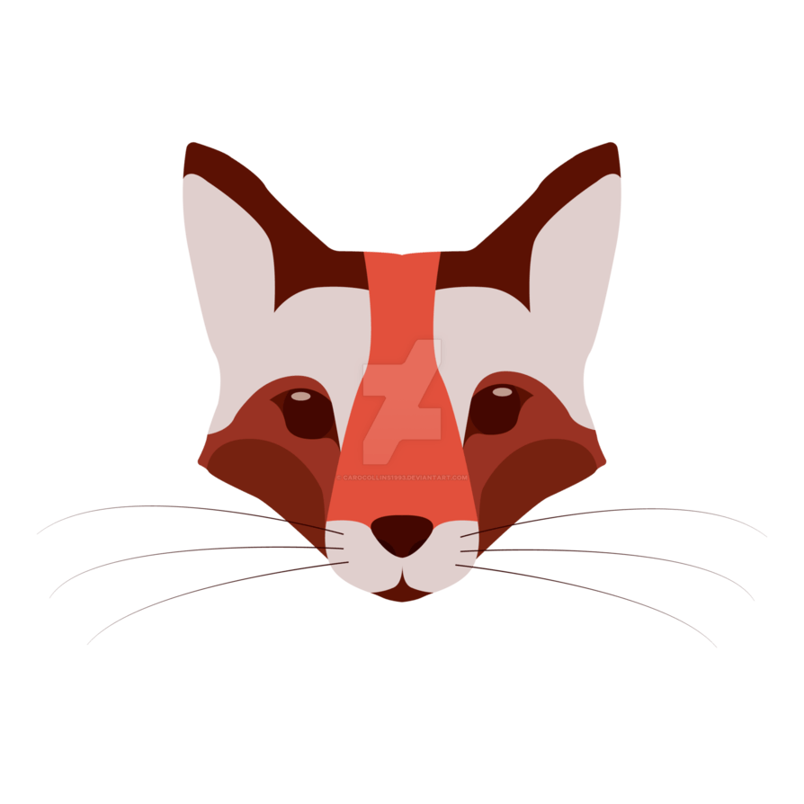Red Fox Head Logo - Fox Head Logo by carocollins1993 on DeviantArt