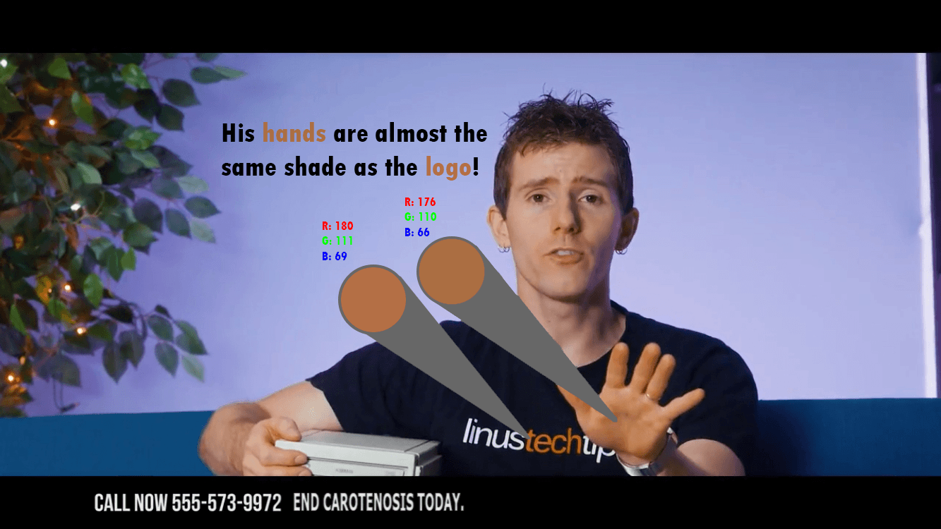 Orange Hands Logo - Why are Linus' hands so orange? (x-post r/pcmasterrace) : LinusTechTips