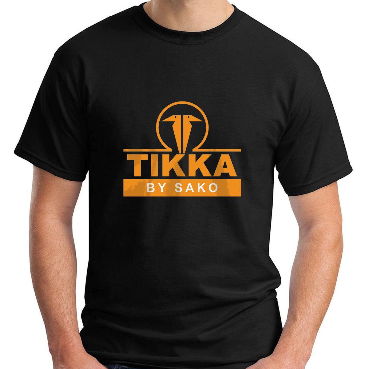 Tikka Logo - New TIKKA By SAKO Firearms Company Logo Gun Army Black Men'S T Shirt