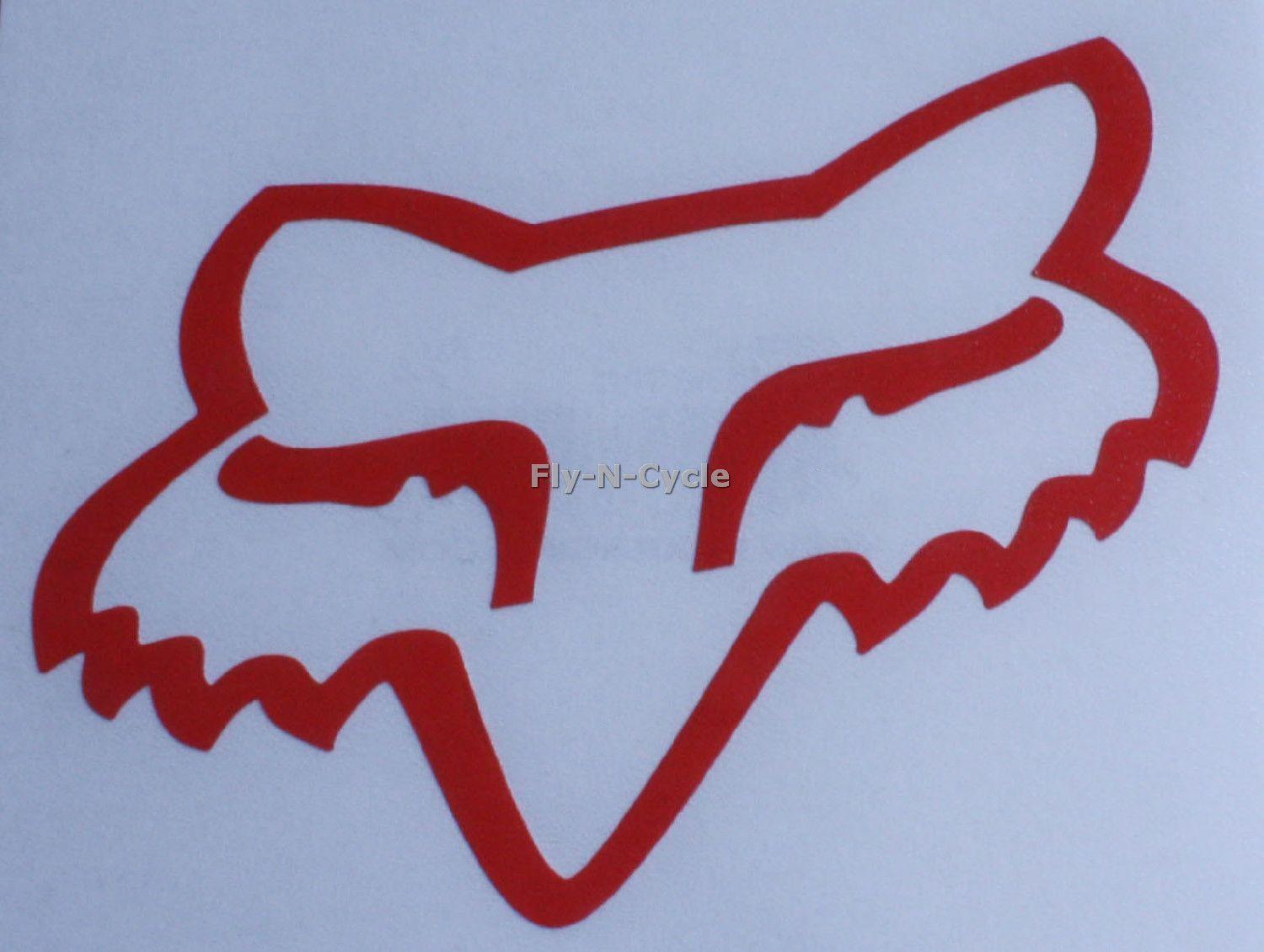Red Fox Head Logo - Fox Racing Red Fox Head Tdc 4 Inch Stickers Decals 887537854425