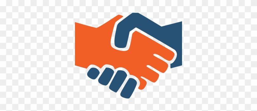 Orange Hands Logo - Referralnet Partners - Shaking Hands Logo Png - Free Transparent PNG ...