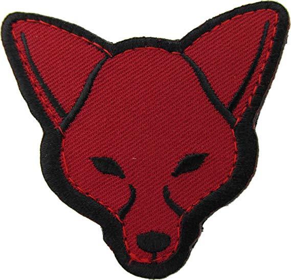 Red Fox Head Logo - MilSpec Monkey Fox Head Morale Patch Full Color Red