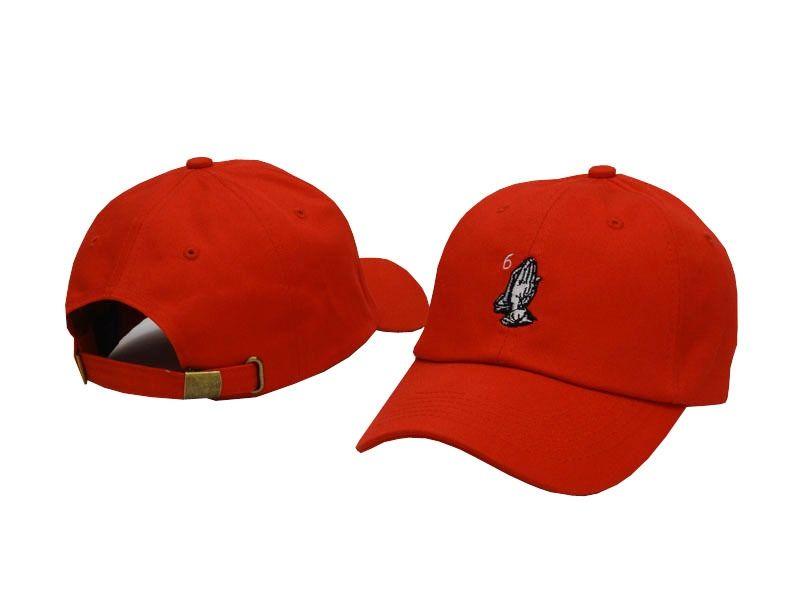 Orange Hands Logo - Selling: Drake OVO Red Strapback Hat with Black 6 God Hands Logo