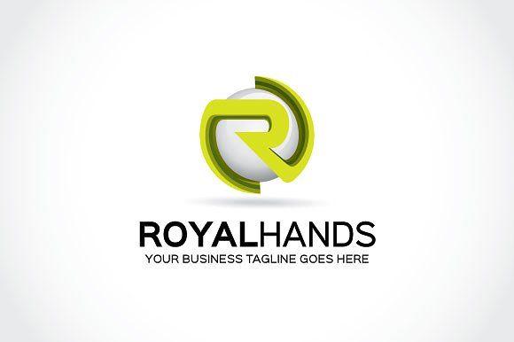 Orange Hands Logo - Royal hands logo Template ~ Logo Templates ~ Creative Market