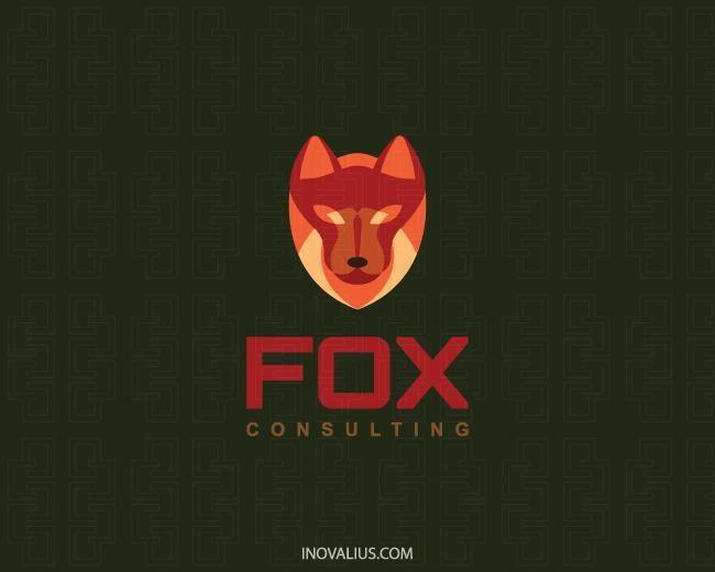 Red Fox Head Logo - Fox Consulting Logo Design | Inovalius