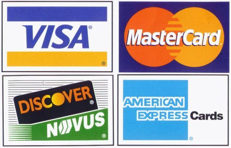 Visa MasterCard Discover Amex Logo - CREDIT/PURCHASING CARDS ACCEPTED