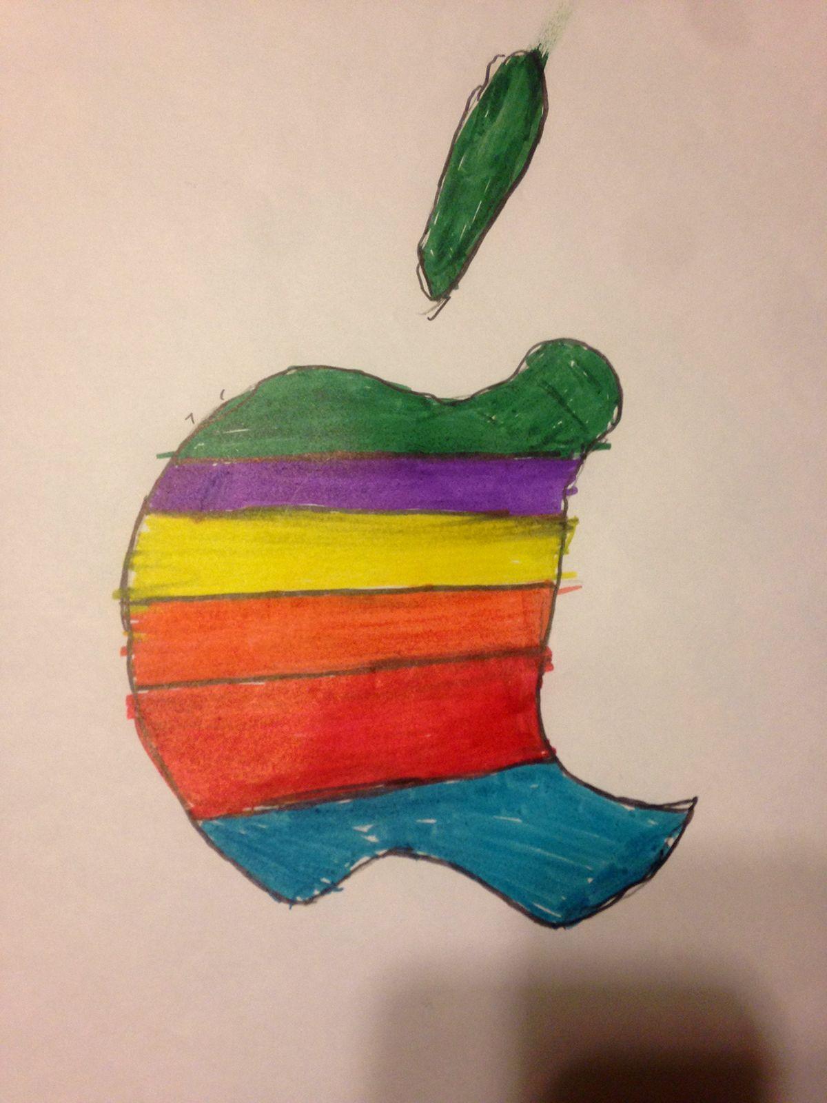 Apple Old Logo - old apple logo interprtitation on Behance