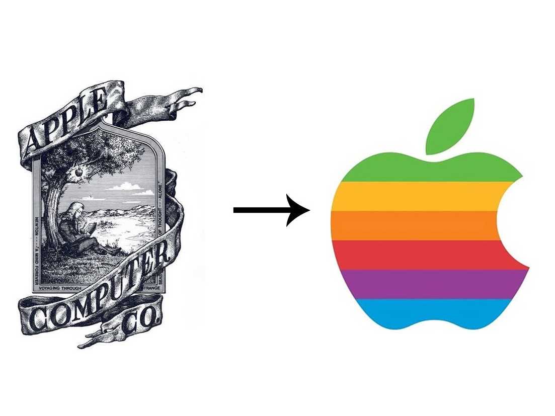 Apple Old Logo - The 13 Most Drastic Big Brand Logo Changes Ever Seen
