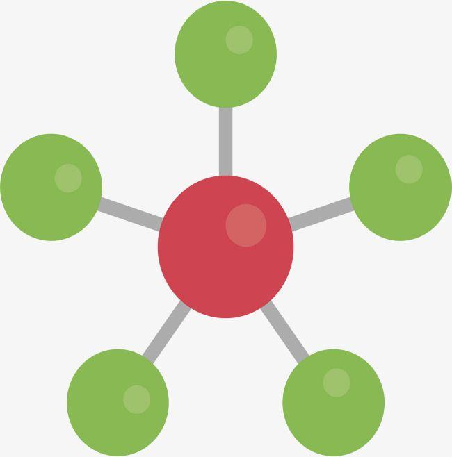 Red and Green Pentagon Logo - Green Pentagon Molecule, Vector Png, Molecule, Green Molecules PNG