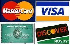 Visa MasterCard Discover Amex Logo - Visa, Mastercard Discover or AMEX. Rude Ranch Animal Rescue