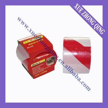 Words a Box Red White Logo - Red White Color Pe Warning Tape Of 1000' X 3 In Color Box Packing