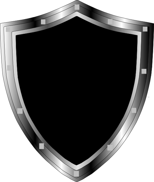 Black and Silver Shield Logo - Drafting Alchemists Clip Art clip art online