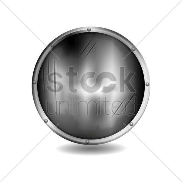 Black and Silver Shield Logo - Silver shield Vector Image