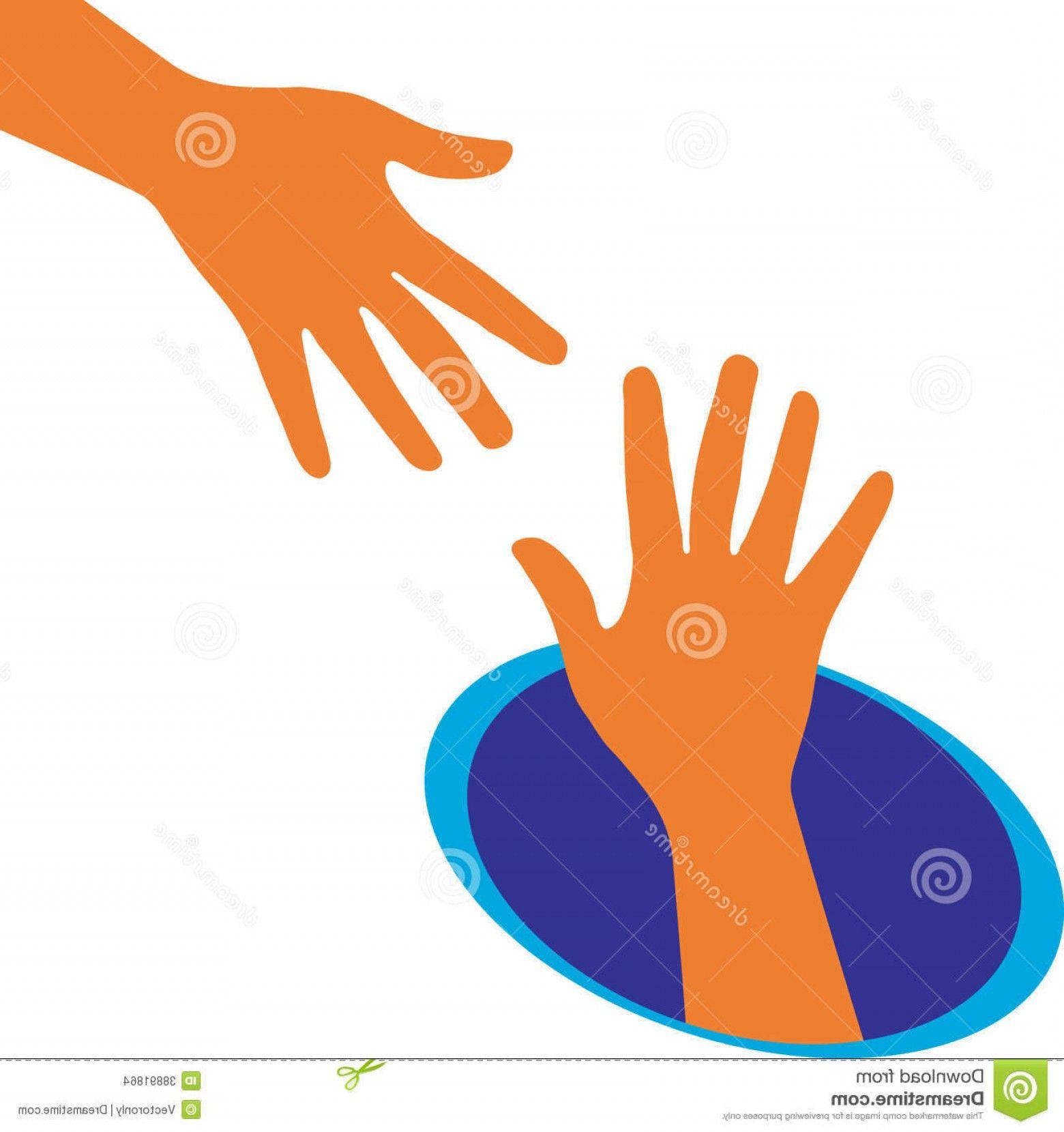 Orange Hands Logo - Stock Image Helping Hand Vector Illustration Hands Logo Image