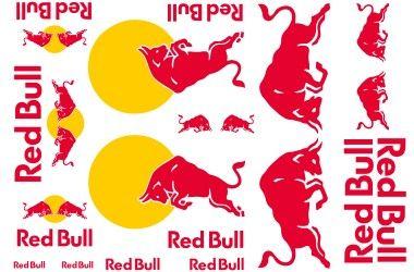 Red Bull Car Logo - Y3009 Red Bull Sponsor Decals Set, Universal Car Online