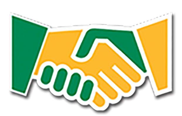 Orange Hands Logo - Local Trade Hands Logo - NATENATE