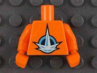 Orange Hands Logo - BrickLink 973pb0751c01 : Lego Torso LEGO Universe Nexus