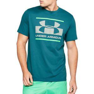 UA Sports Logo - Under Armour Mens UA Blocked Sportstyle Logo T Shirt Tee Top Blue