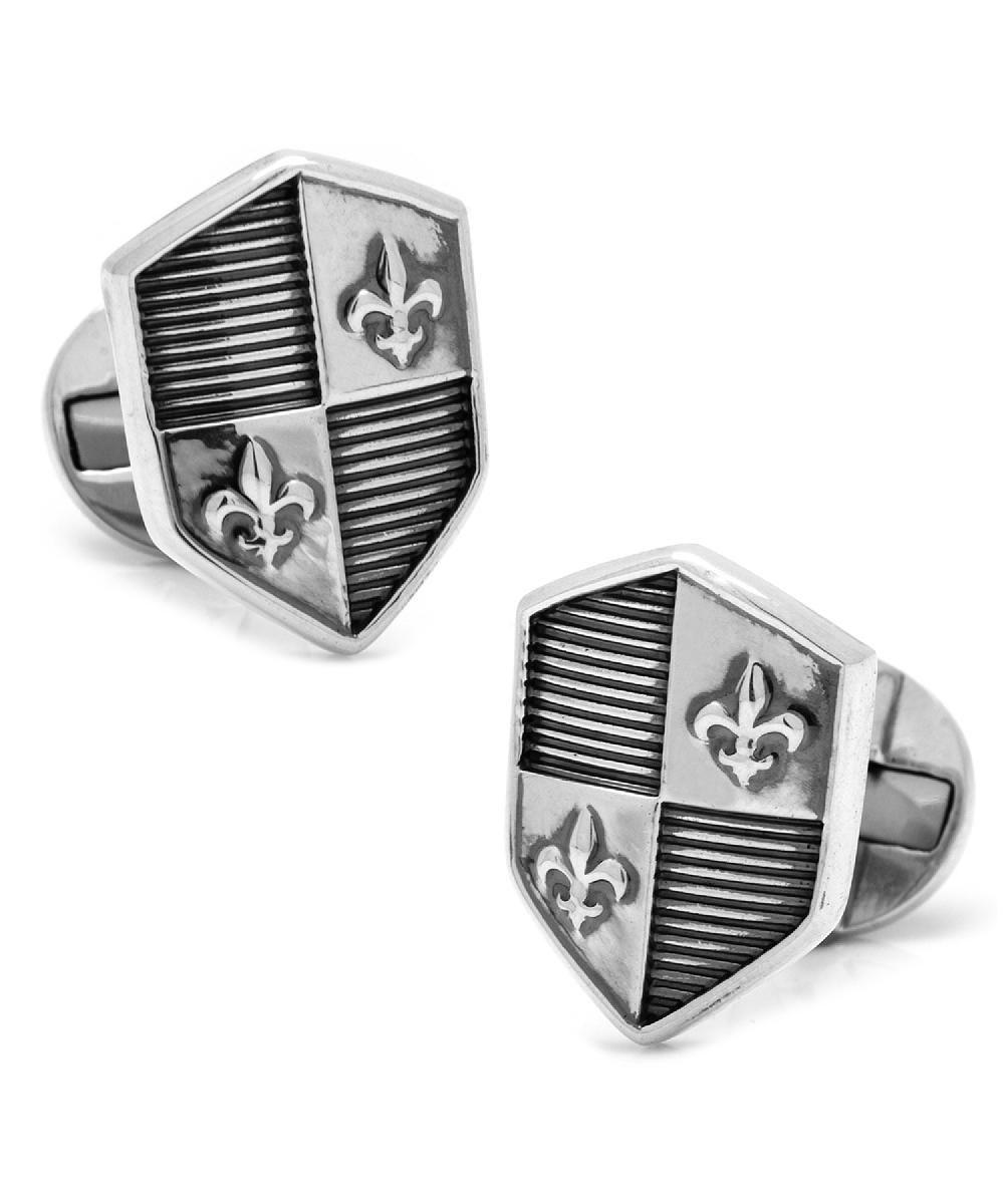 Black and Silver Shield Logo - Lyst And Bull Trading Co. Sterling Silver Shield Cufflinks