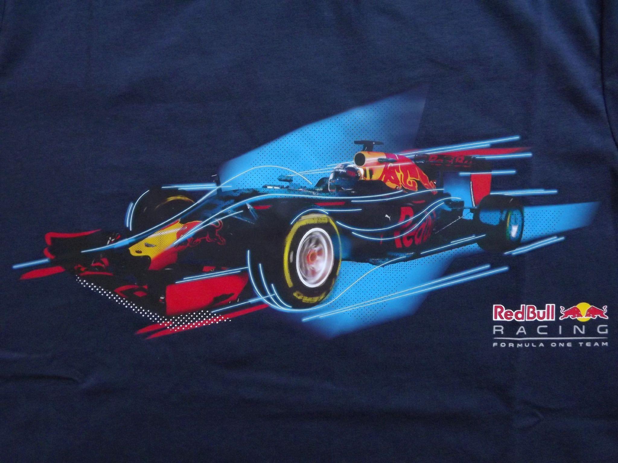Red Bull Car Logo - Red Bull Racing F1 Official Men s Race Car logo T-shirt