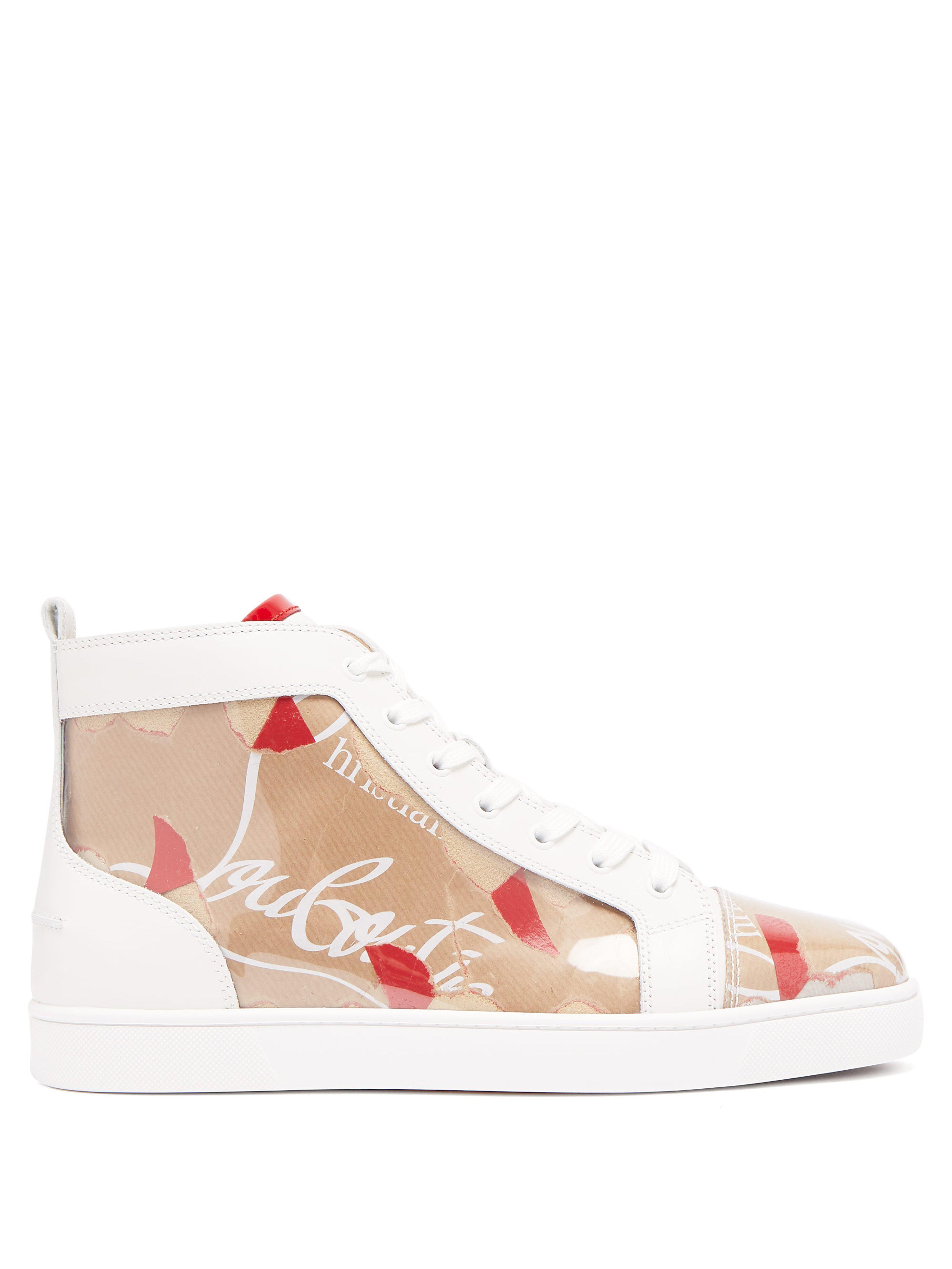 Christian Louboutin Logo - Christian Louboutin Louis Kraft Logo High Top Trainers for Men - Lyst