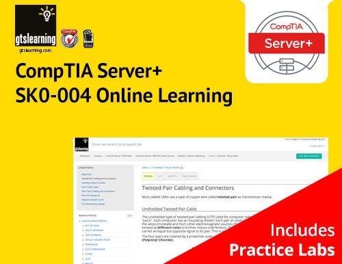 CompTIA Server Logo - CompTIA Server+ Certification (Exam SK0-004) Online Learning + ...