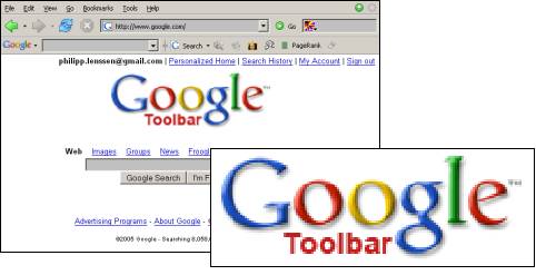 Google Toolbar Logo - Google Toolbar Bug?